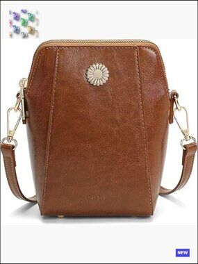 Small Crossbody PU Leather Lightweight Shoulder Cell Phone Purse
